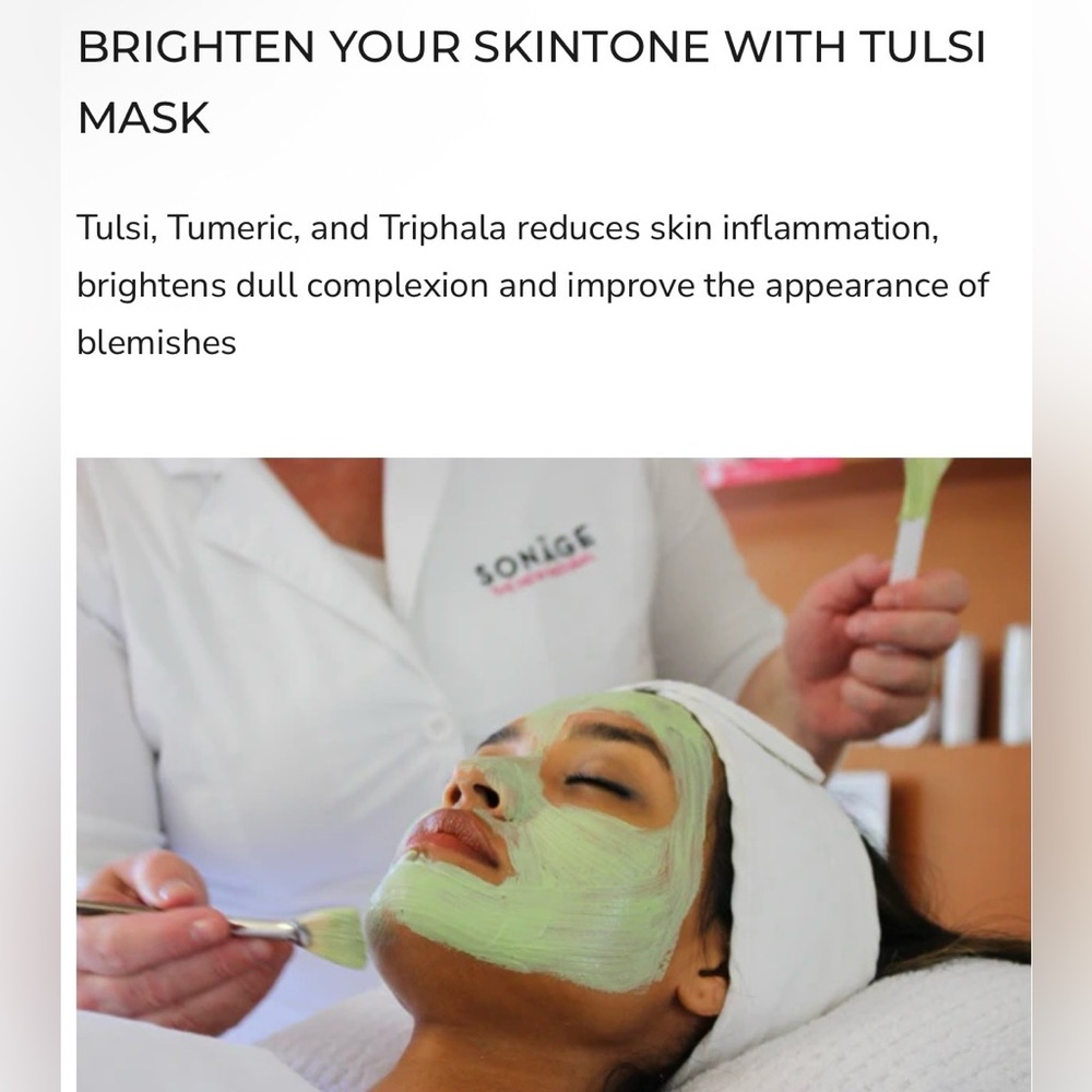 Tulsi Soothing Tri Clay Mask Full Size New In Box Retail $48 NEW - Picture 8 of 9